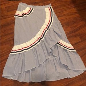 Nylon premium asymmetrical skirt